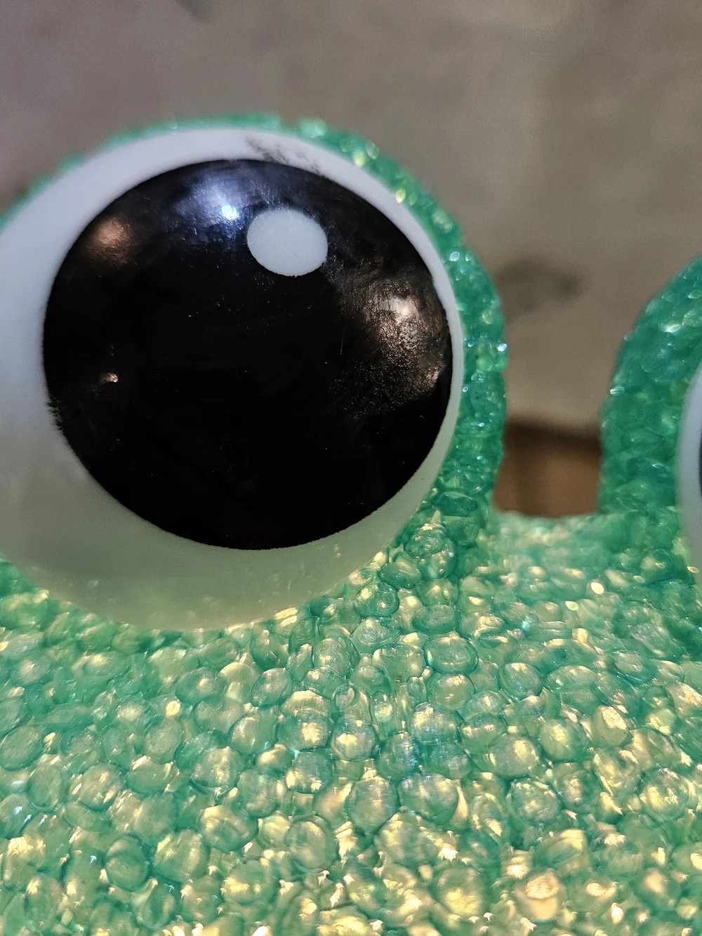y2k green frog lamp WORKS